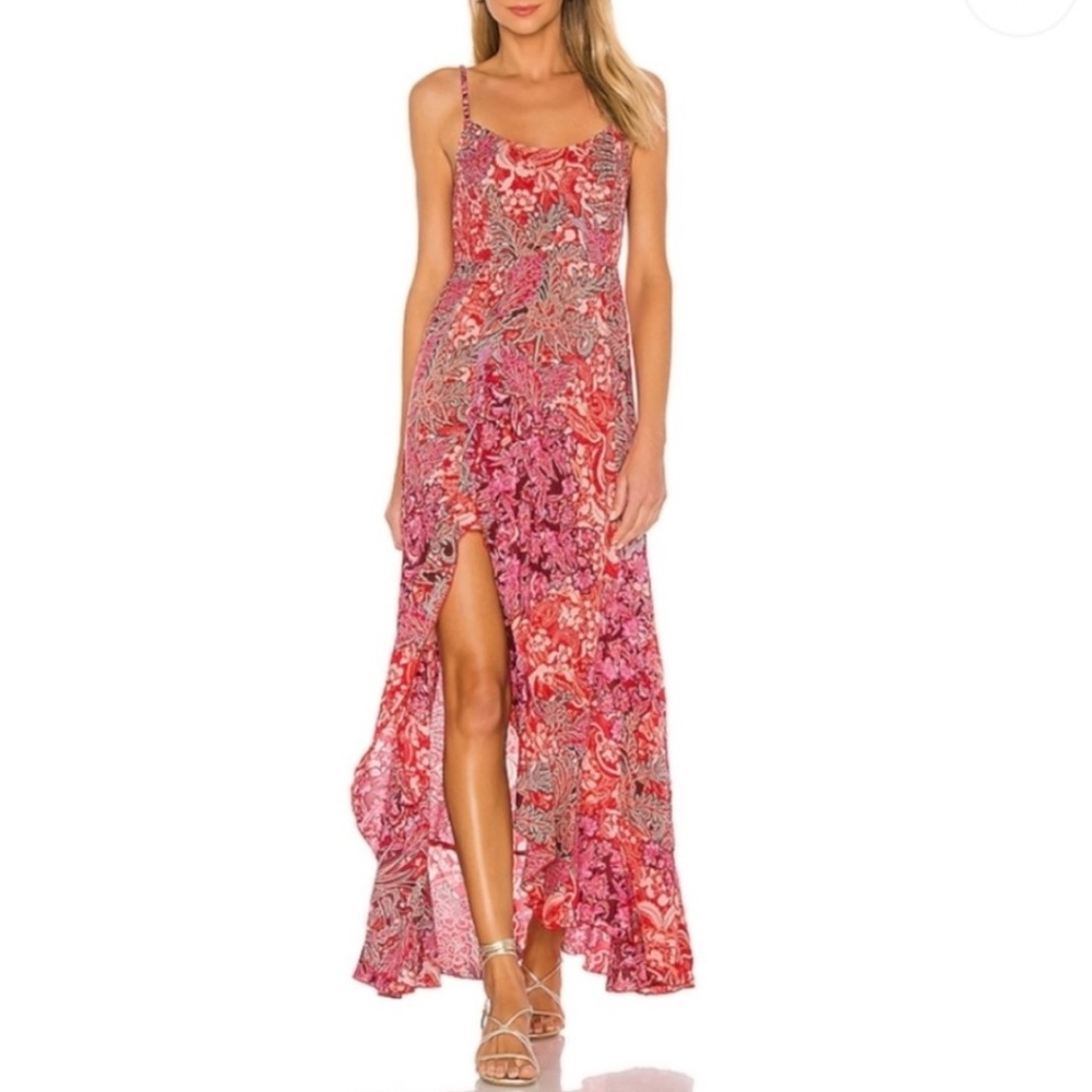 Free People Forever Yours Maxi Smocked Slip Dress